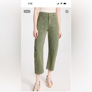 Brand new green barrel pants by Velvet by Graham and Spencer.